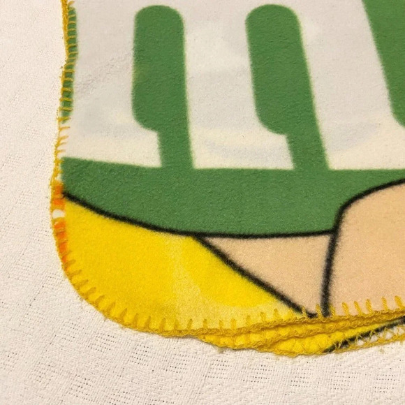 2014 M&M World Fleece Throw Blanket Candy Chocolate 58x49 Inch - Picture 16 of 16